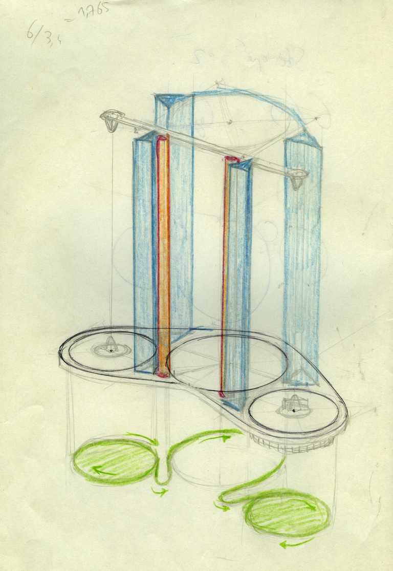 François Vogel - pinhole 6x9 cylindrical drawing 1