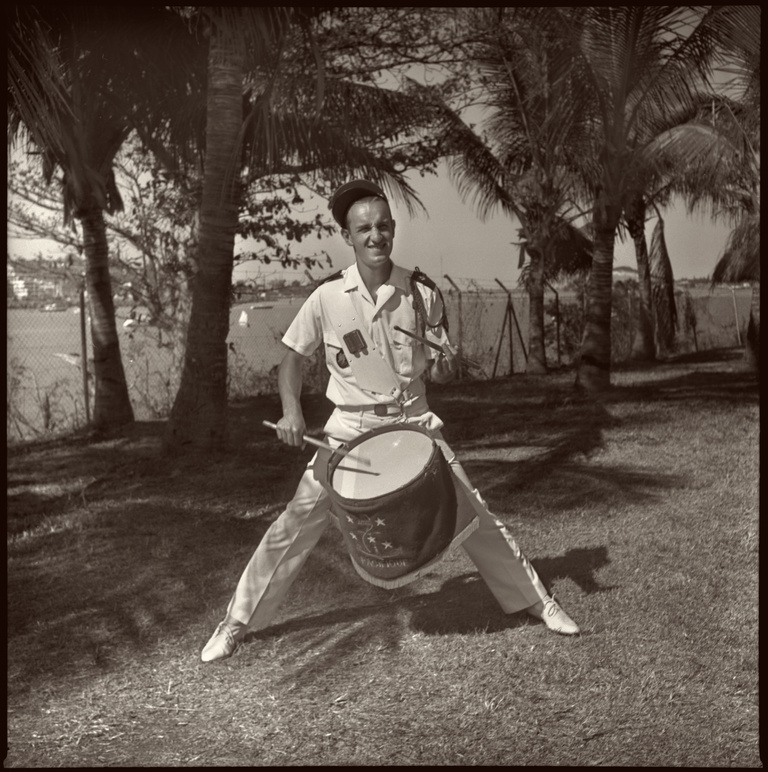 François Vogel - selfportrait as drummer