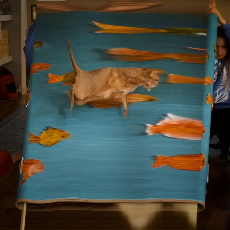 François Vogel - cat and fishes
